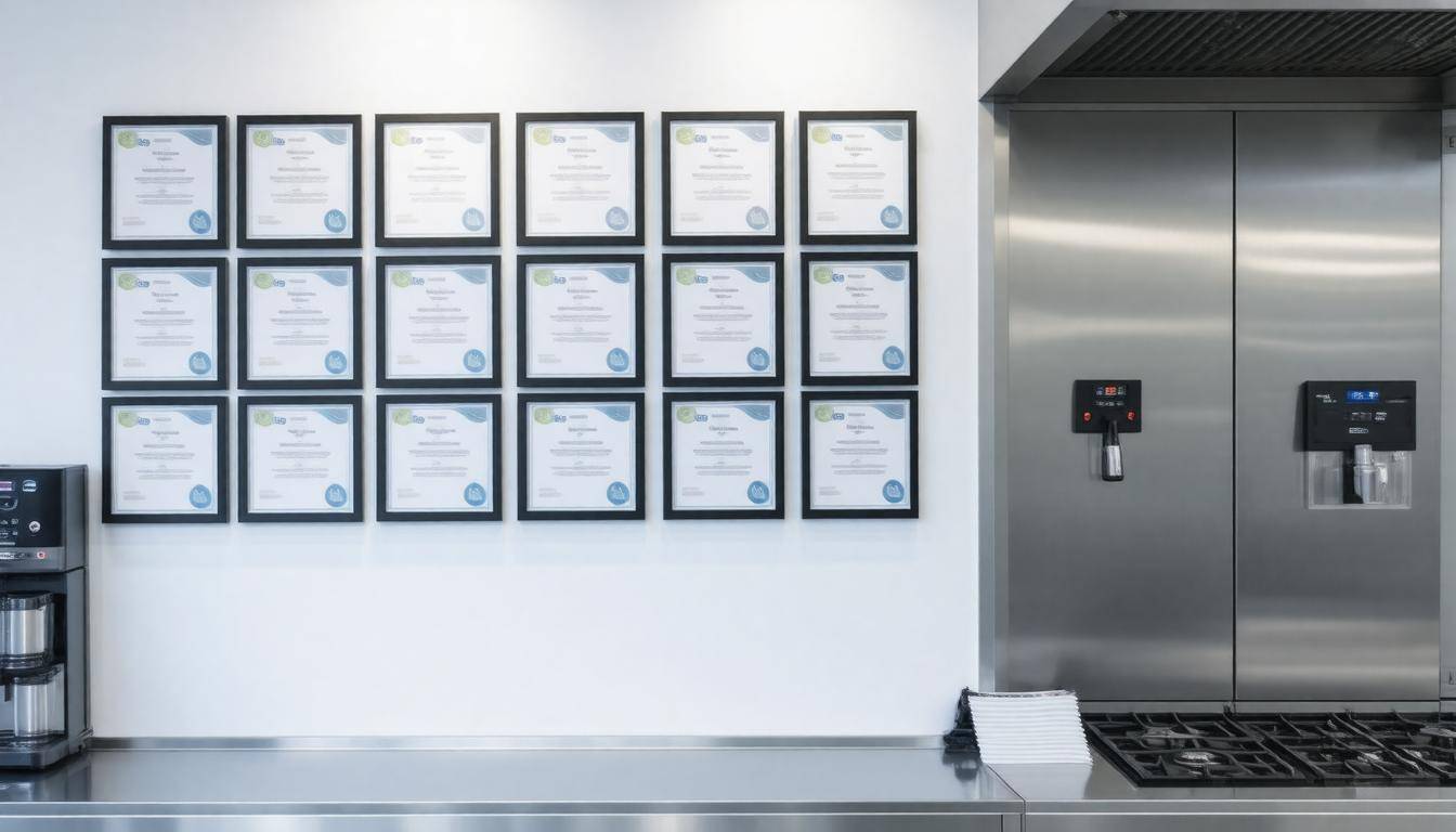 Certificates on display